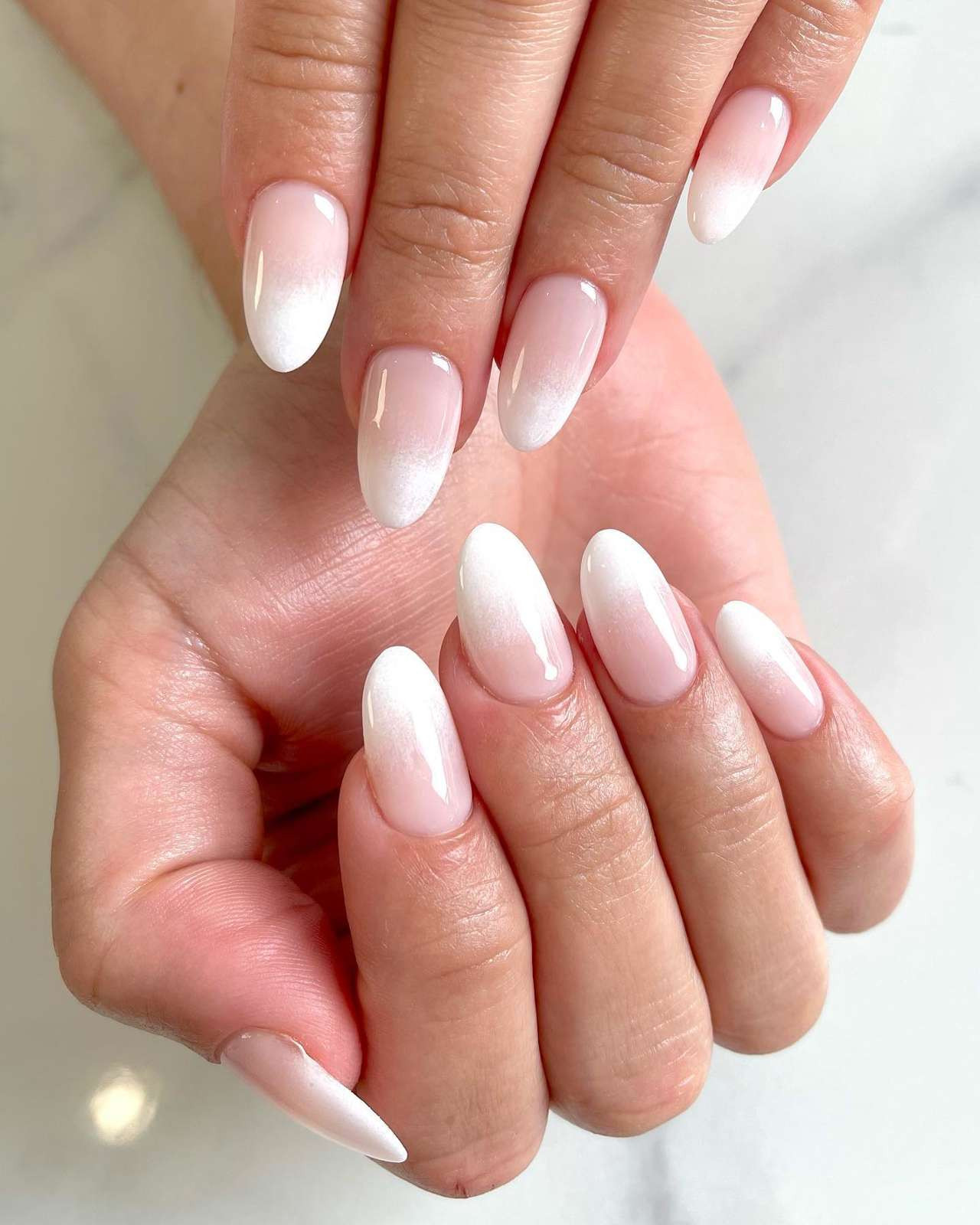 Ombre Gradient With Subtle Aura Effect Visual Idea — Aura Nails 2027