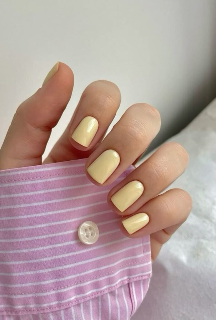 Glossy Visual Idea Glossy Visual Idea — Yellow Summer Nails 2027