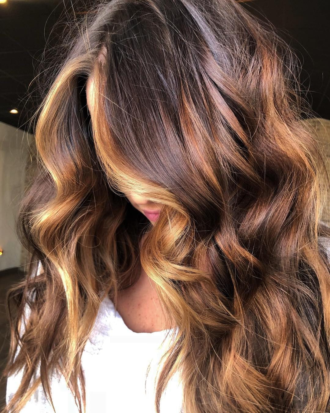 Shoulder Visual Idea — Caramel Balayage 2027