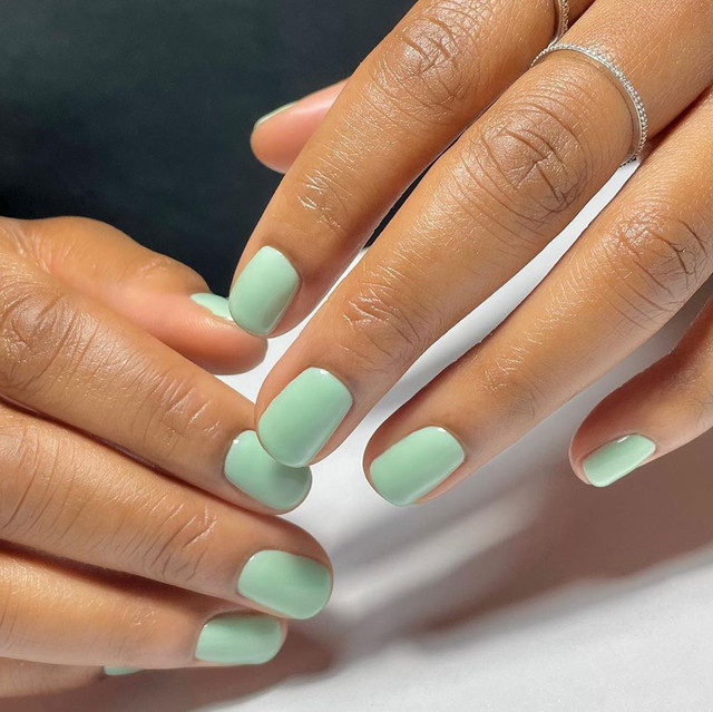 Creamy Light Mint Green Glossy Creamy Light Mint Green Glossy — Nails 2027 for Everyday