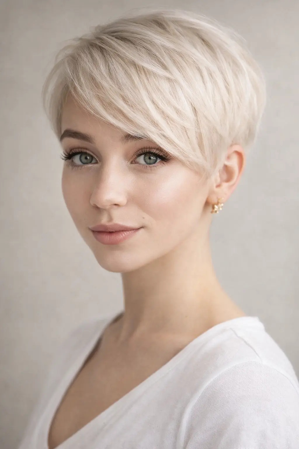Platinum Blonde Pixie with Textured Volume — Hairstyles 2027 for Thin Hair