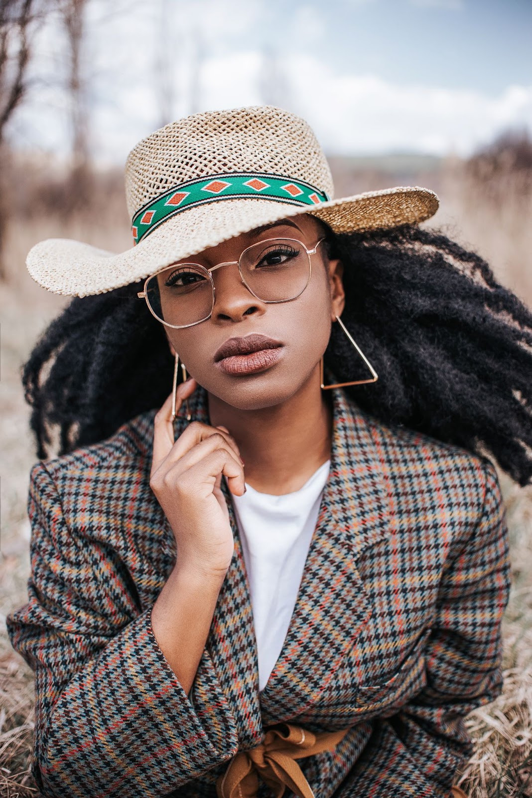 Thick Dark Brown Waves With Face-Framing Braids Thick Dark Brown Waves With Face-Framing Braids — Cowboy Hat Hairstyles 2027