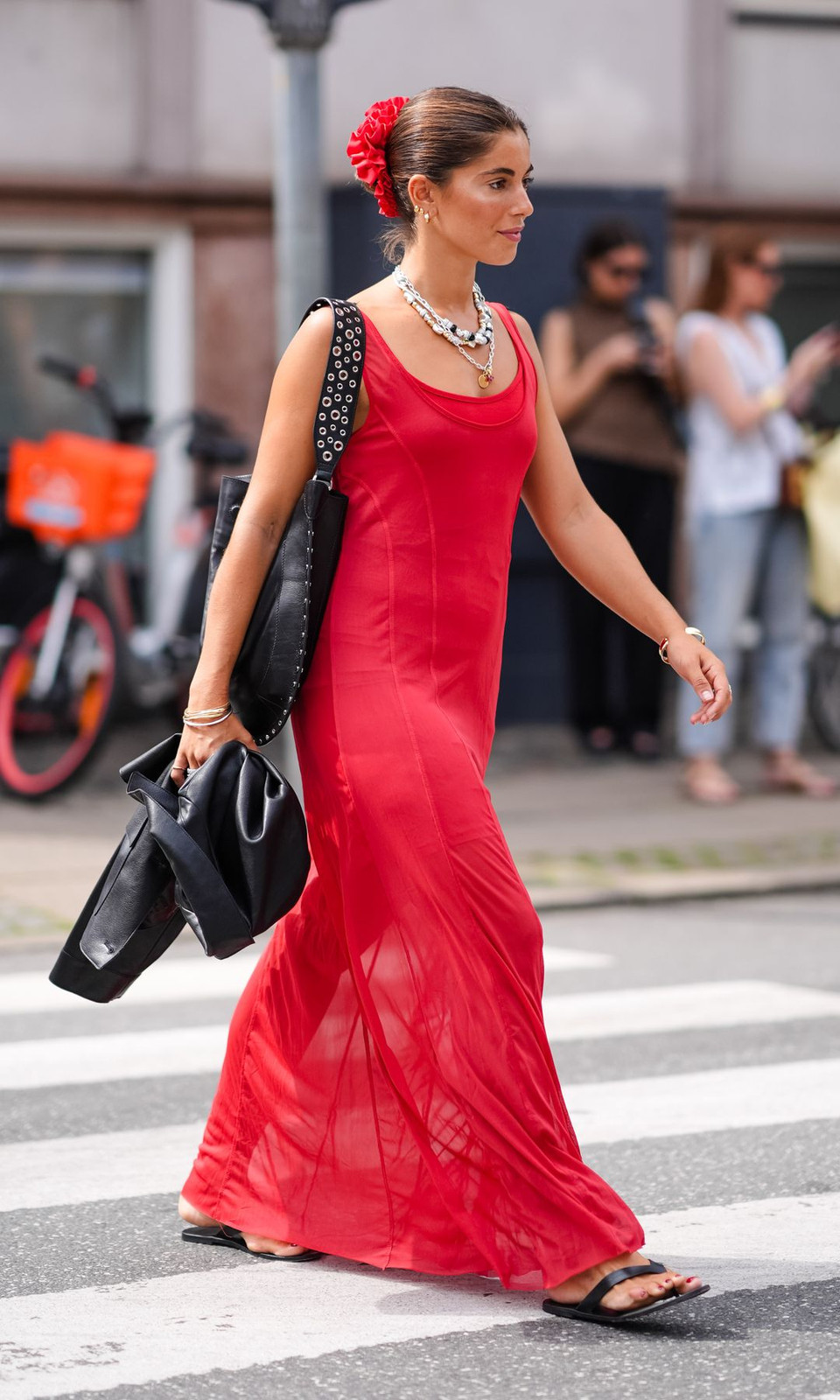 Flat Sandals Outfit Idea — Red Valentines Outfits 2027