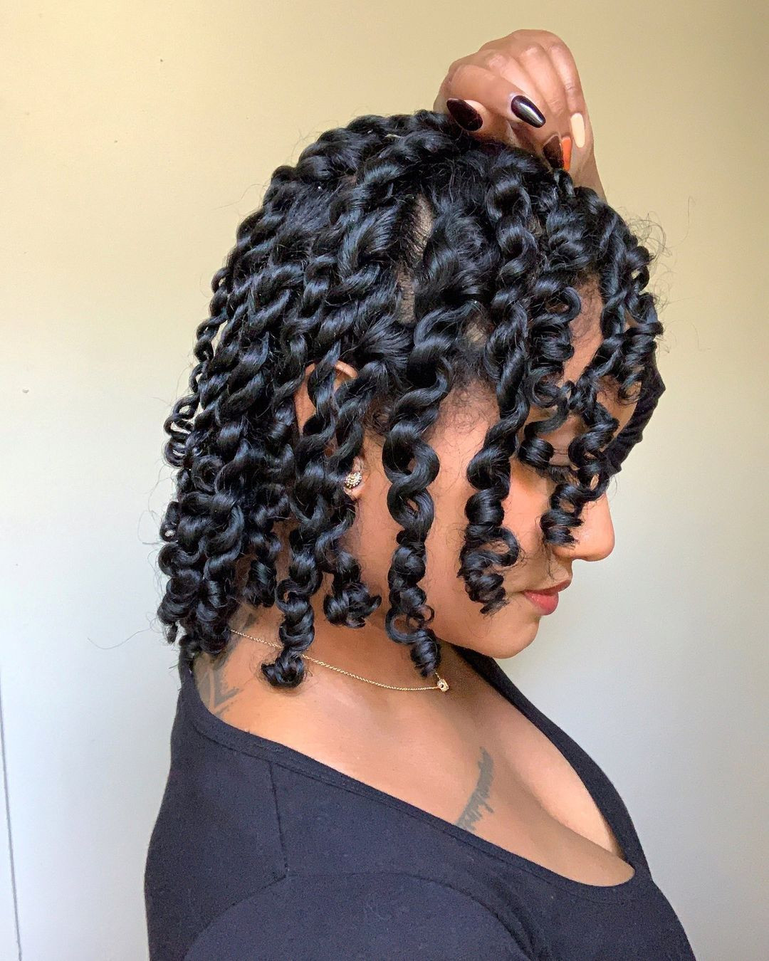 Black Defined Chin-Length Kinky Twists Black Defined Chin-Length Kinky Twists — Kinky Twists 2027
