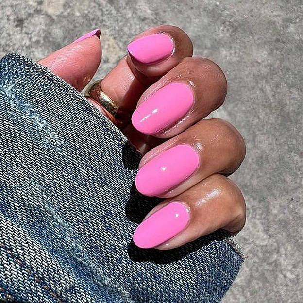 Yellow Floral Accent Short Square Nails — Nails 2027 for Brown Skin
