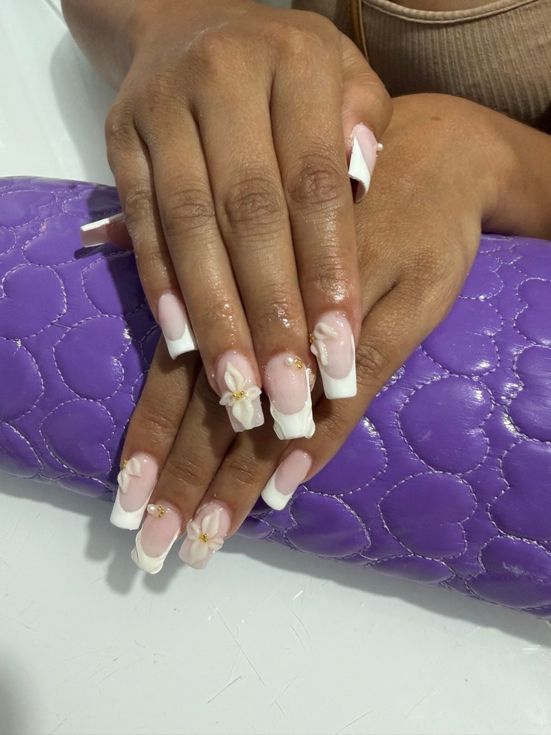 Wedding Bridal Visual Idea Wedding Bridal Visual Idea — Floral Acrylic Nails 2027