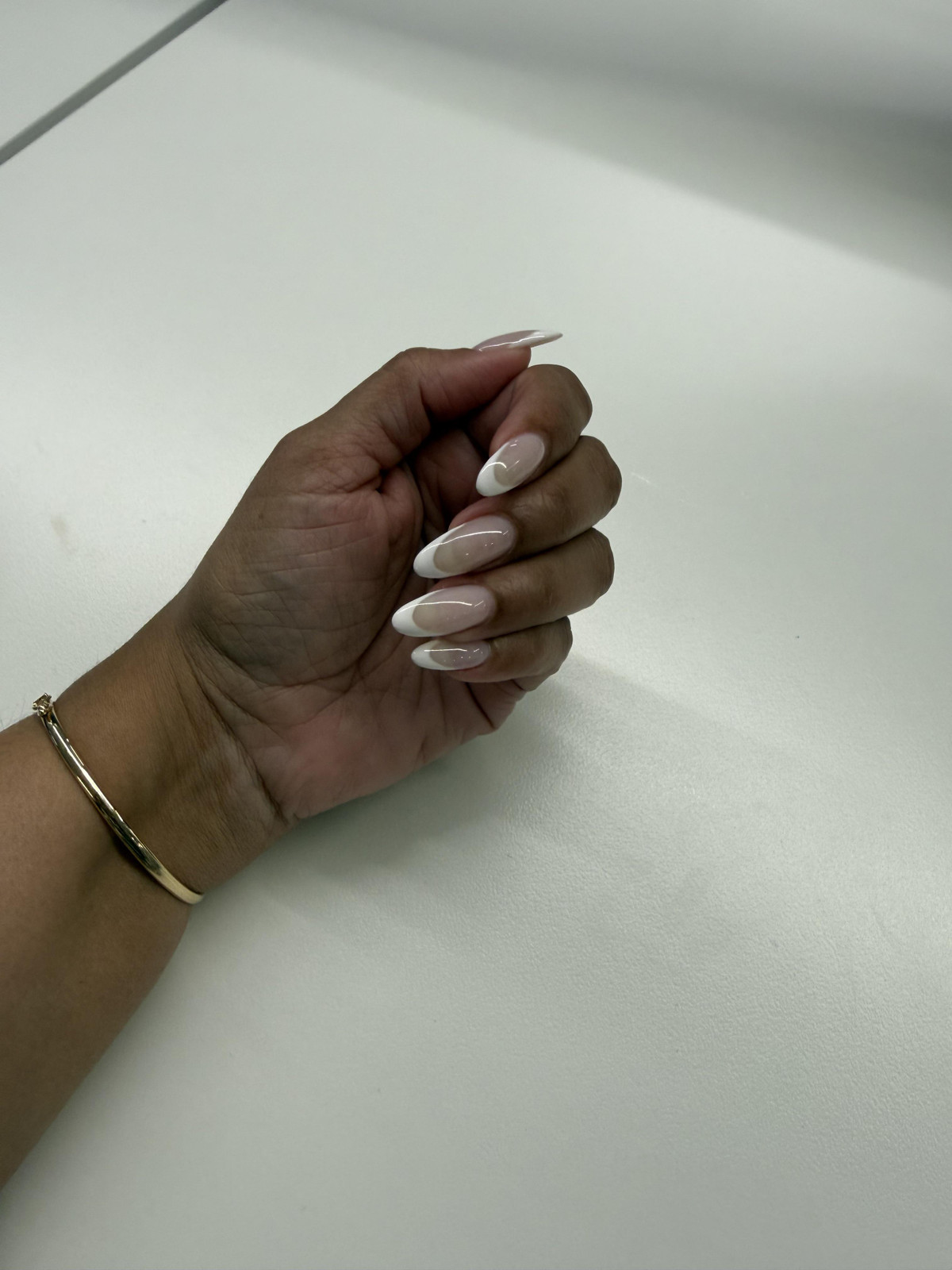 Thin White French Tip On All Nails Visual Idea Thin White French Tip On All Nails Visual Idea — Modest Nails 2027