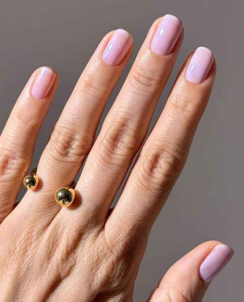 Shimmer Glossy Visual Idea Shimmer Glossy Visual Idea — Pastel Nails 2027