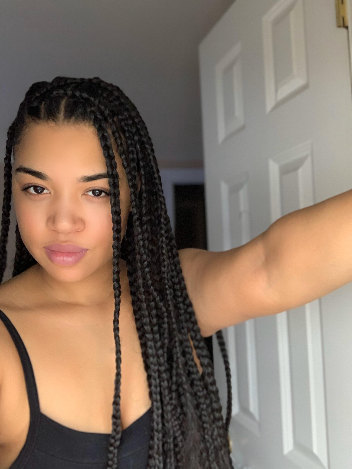 Layers Long Thick Black Knotless Braids Layers Long Thick Black Knotless Braids — Knotless Braids 2027 for Graduation