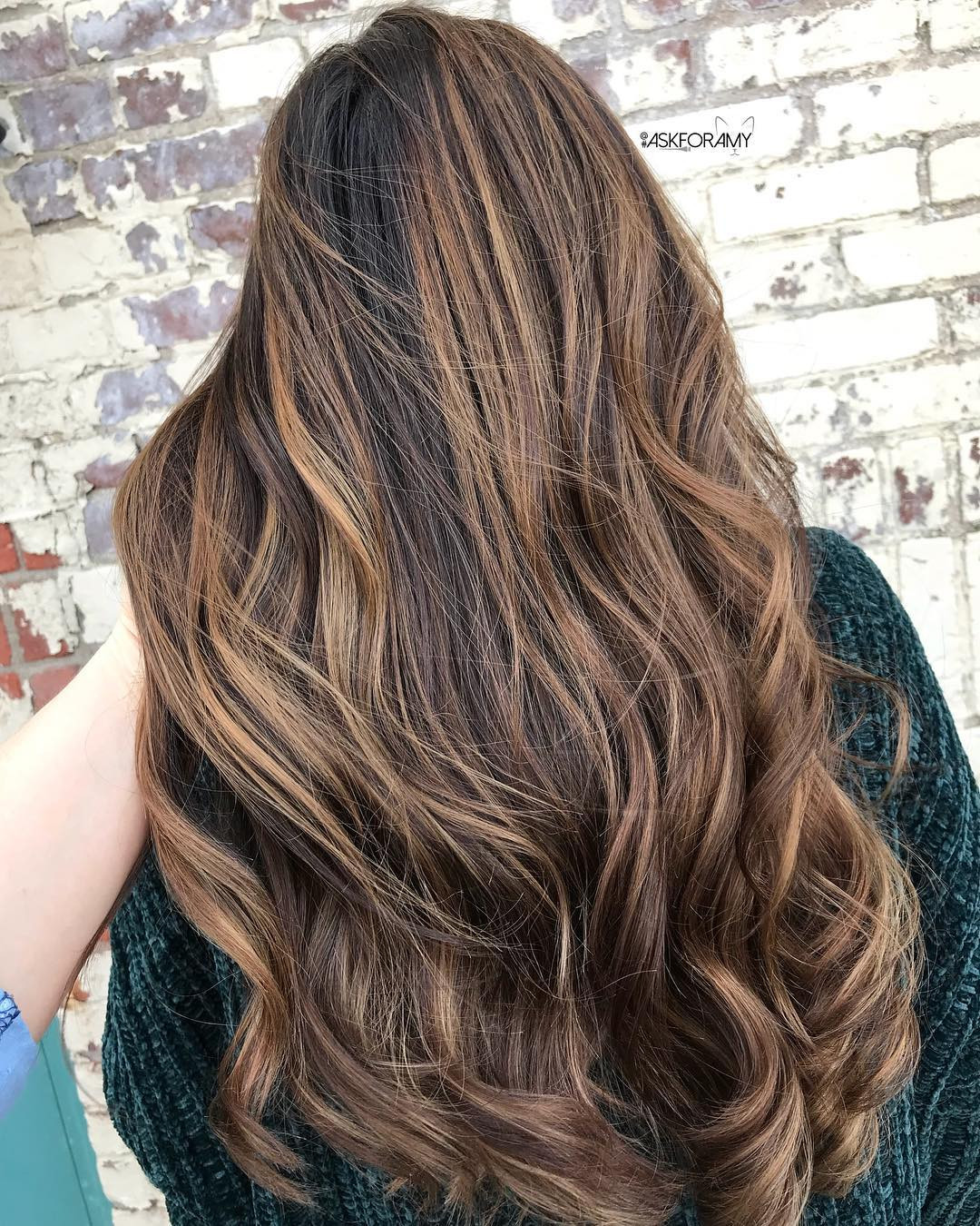 Loose Curls Visual Idea — Caramel Brunette 2027