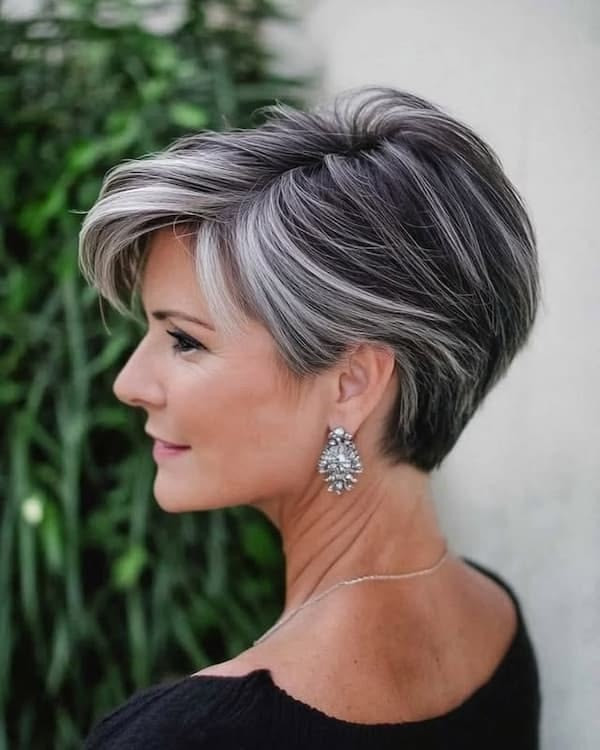 Textured Pixie with Bold Highlights Textured Pixie with Bold Highlights — Pixie 2027 for Women Over 70