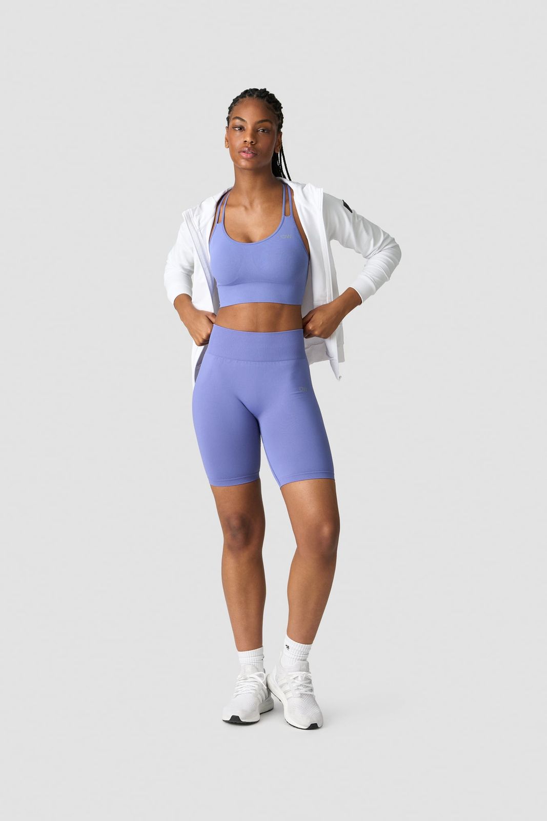 White Sneakers Outfit Idea — Biker Shorts Outfits 2027