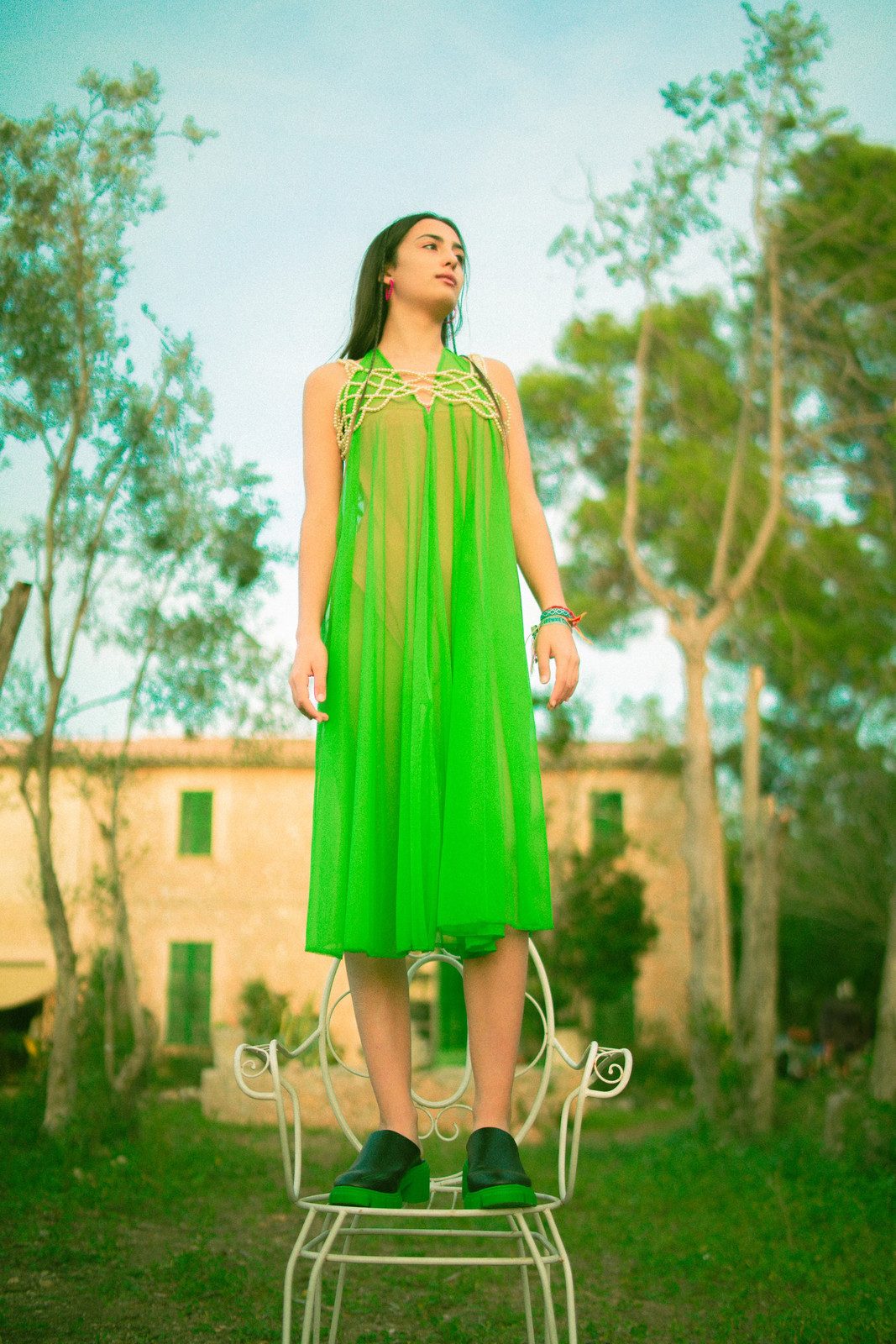 Vibrant Sheer Green Mini Dress for Festive Occasions Vibrant Sheer Green Mini Dress for Festive Occasions — Sheer Dress 2027