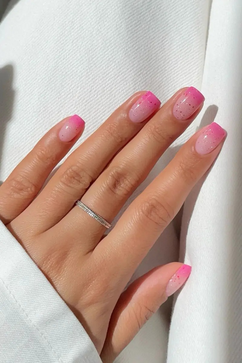 Milky Sheer Pink Shimmer Nails Milky Sheer Pink Shimmer Nails — Pink Summer Nails 2027