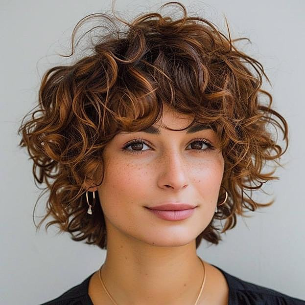 Voluminous Chin Bob With Defined Curls Voluminous Chin Bob With Defined Curls — Curly Bob 2027