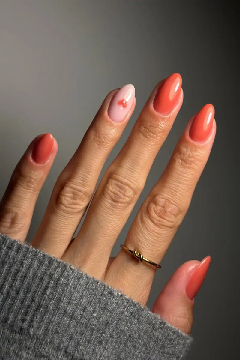 Glossy Visual Idea — Coral Nails 2027