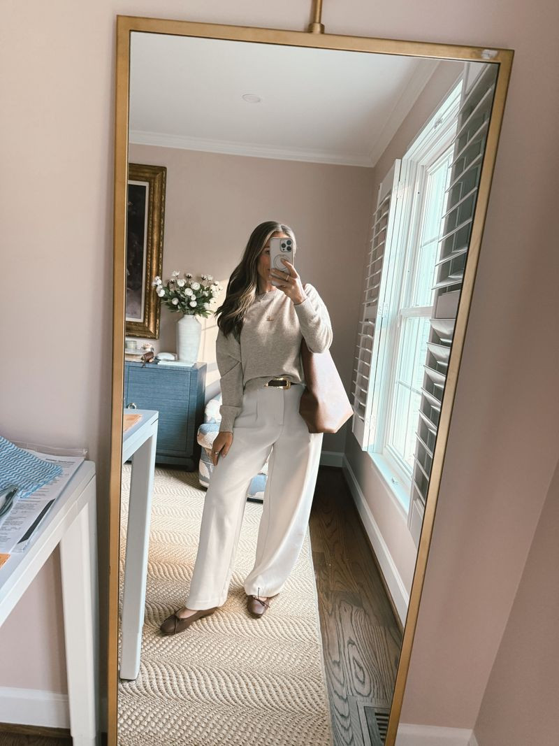Brown Ballet Flats Outfit Idea — Teacher Outfits 2027