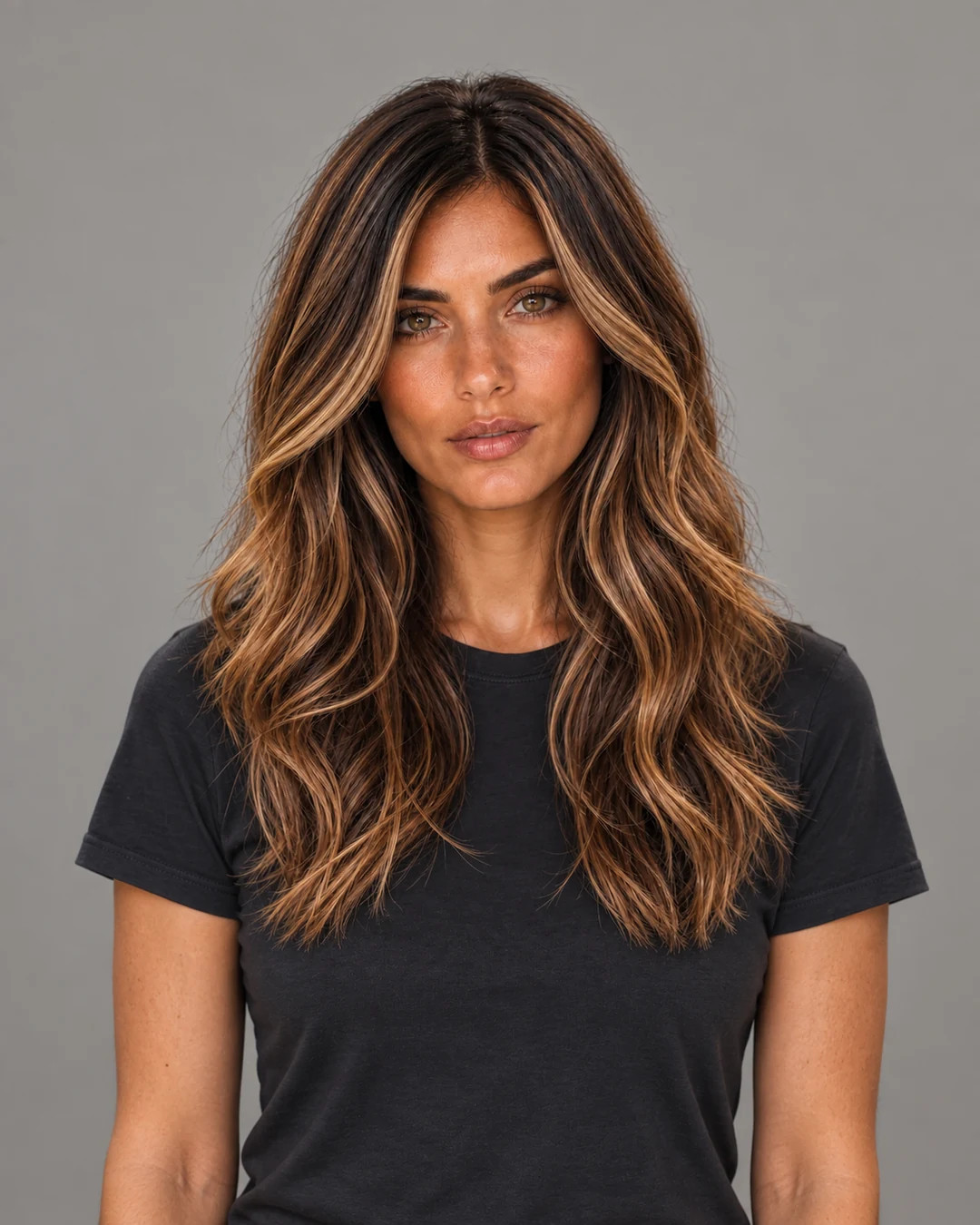Subtle Honey Highlights on Warm Brown Base — Honey Brown Hair 2027