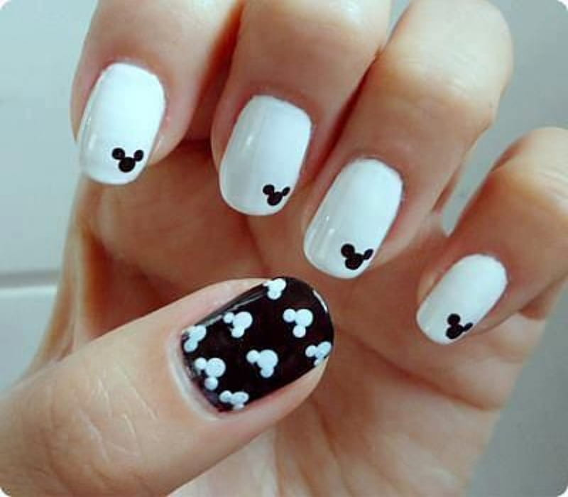 White And Black Visual Idea White And Black Visual Idea — Disney Nails 2027