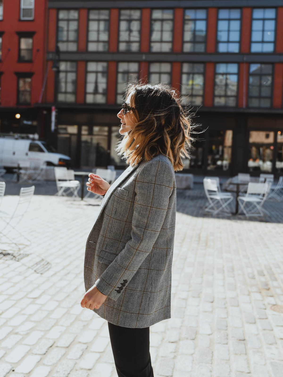 The Statement Blazer: Oversized Grey Plaid Focus The Statement Blazer: Oversized Grey Plaid Focus — Plaid Outfits 2027