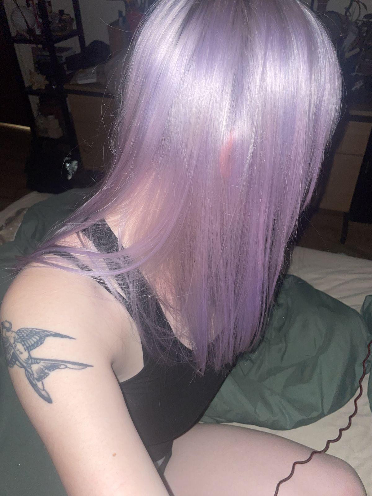 Visual Idea — The Image Shows Shoulder-Length Visual Idea — The Image Shows Shoulder-Length — Lavender Hair 2027