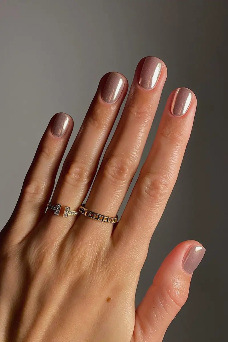 Celestial Silver Glitter Moons Celestial Silver Glitter Moons — Neutral Wedding Nails 2027