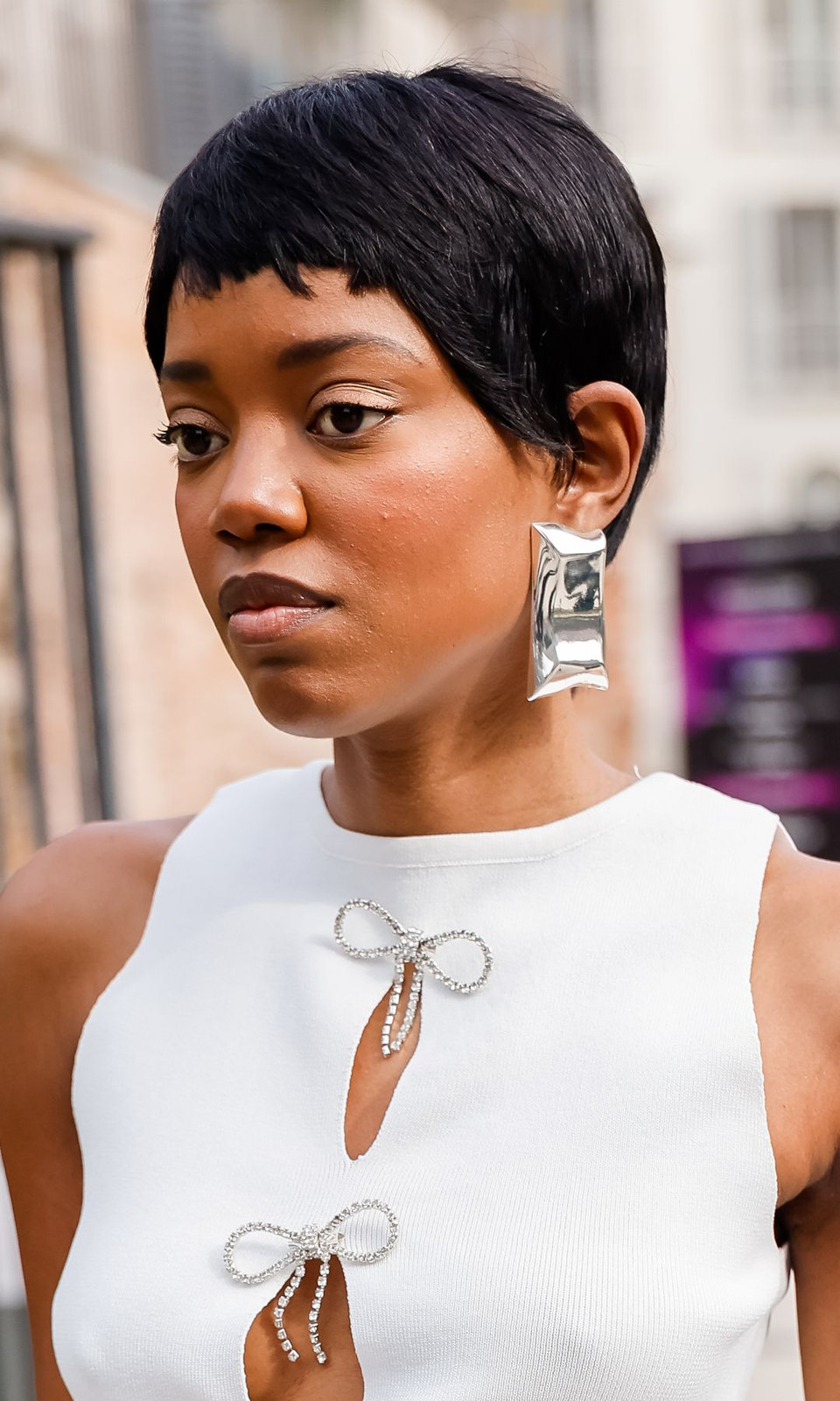 Textured Black Short Bangs Pixie — Work Pixie 2027