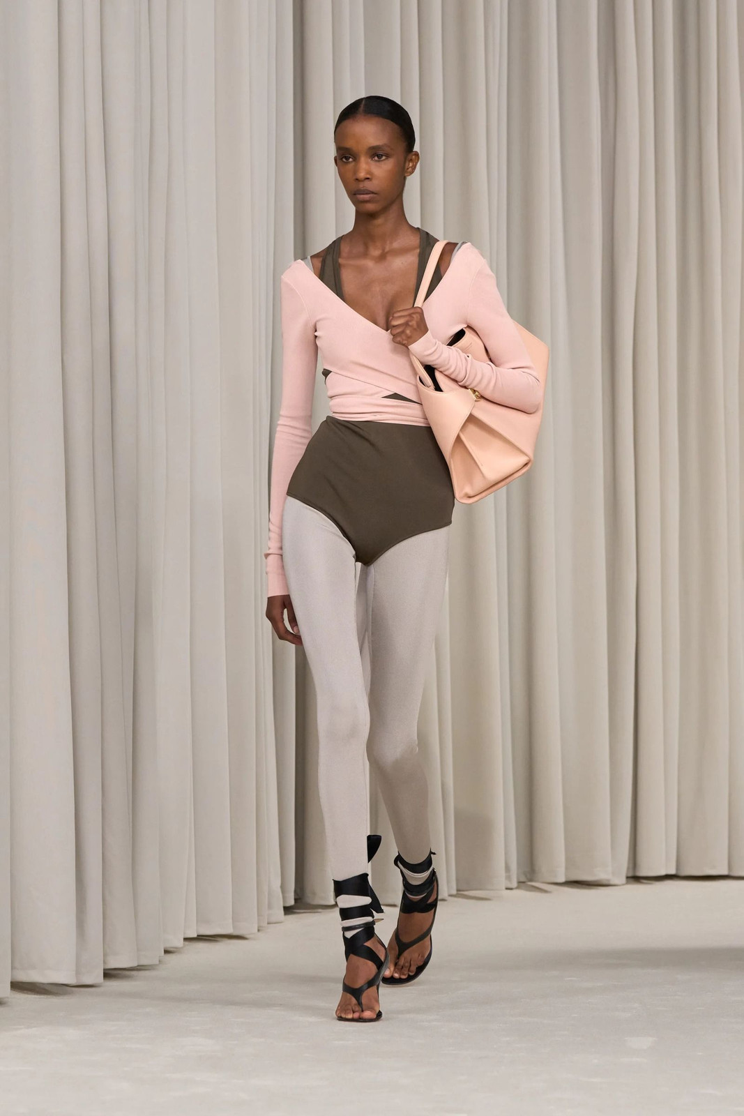 Layered Wrap Top and Bodysuit with Leggings Layered Wrap Top and Bodysuit with Leggings — Balletcore Outfits 2027
