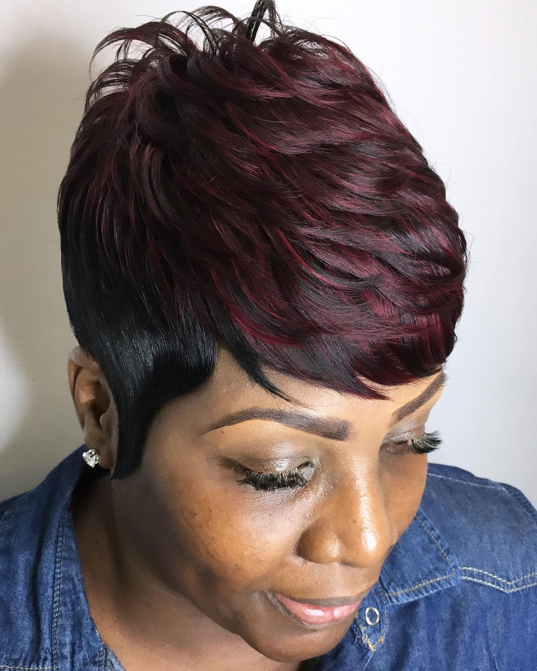 Dark Red With Auburn Highlights Visual Idea Dark Red With Auburn Highlights Visual Idea — Pixie Quick Weave Styles 2027