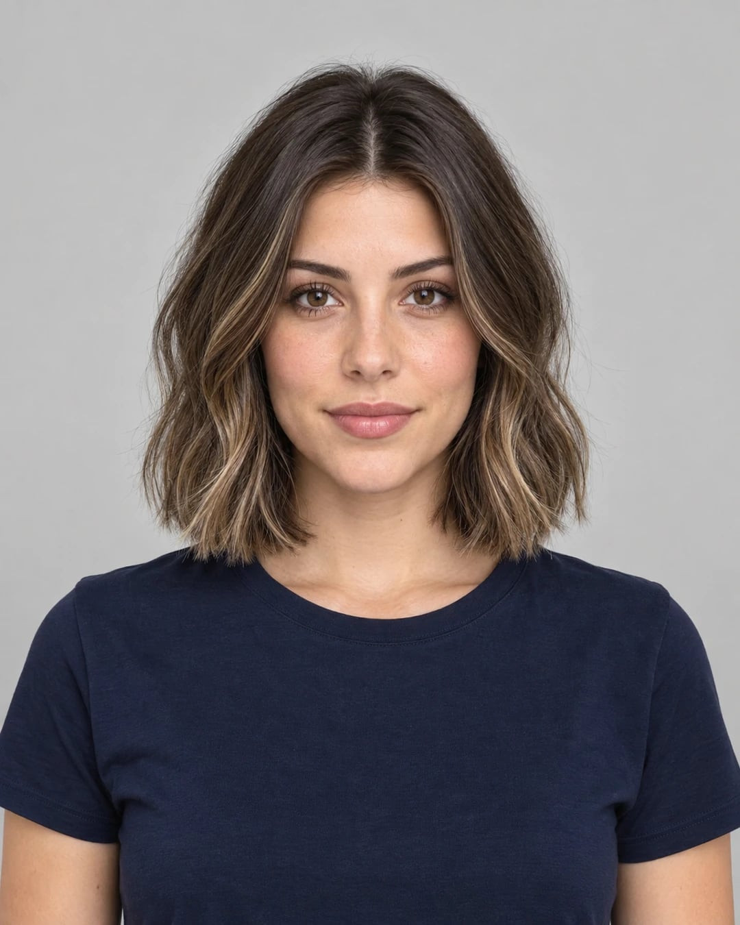 Dark Brown With Subtle Highlights Collarbone Dark Brown Shag Dark Brown With Subtle Highlights Collarbone Dark Brown Shag — Medium Haircuts 2027