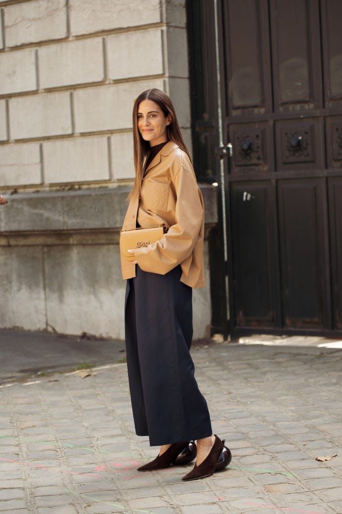 Leather Jacket Edge: Tan Jacket over Black Turtleneck Leather Jacket Edge: Tan Jacket over Black Turtleneck — Interview Outfits 2027