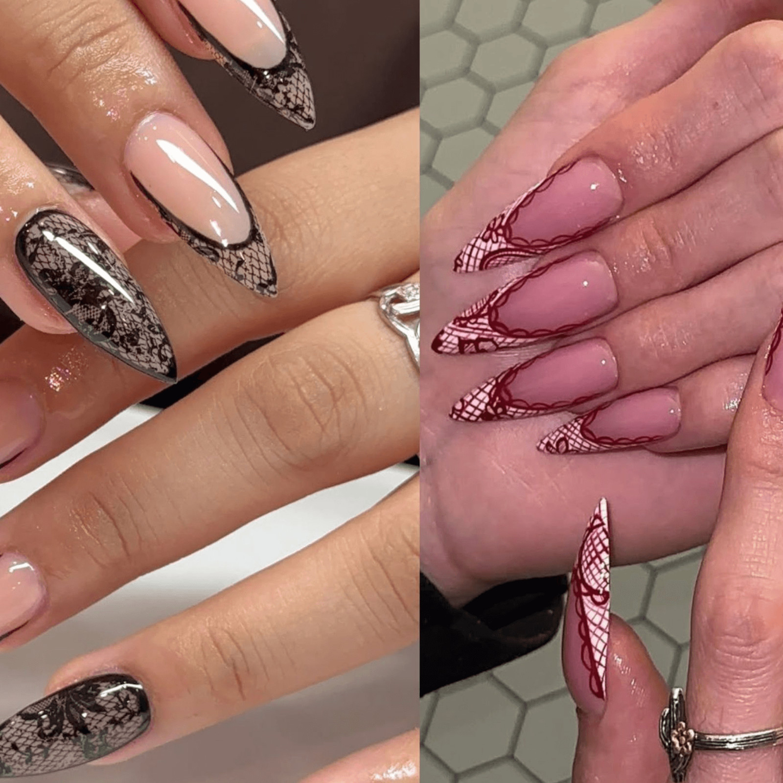 Elegant Evening Visual Idea Elegant Evening Visual Idea — Lace Nails 2027
