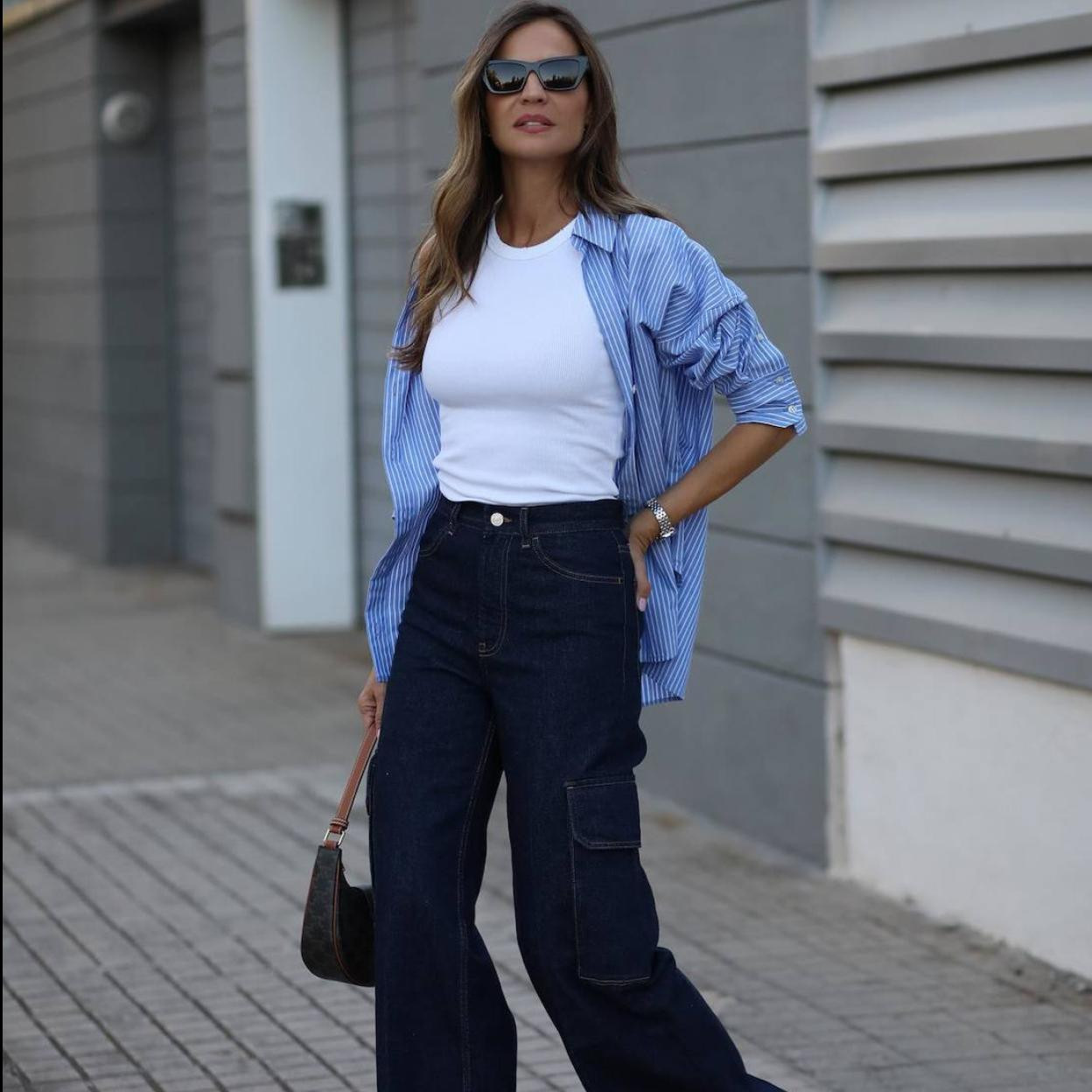 Striped Overshirt and Cargo Jeans: Relaxed Urban Uniform Striped Overshirt and Cargo Jeans: Relaxed Urban Uniform — Urban Outfitters Outfits 2027