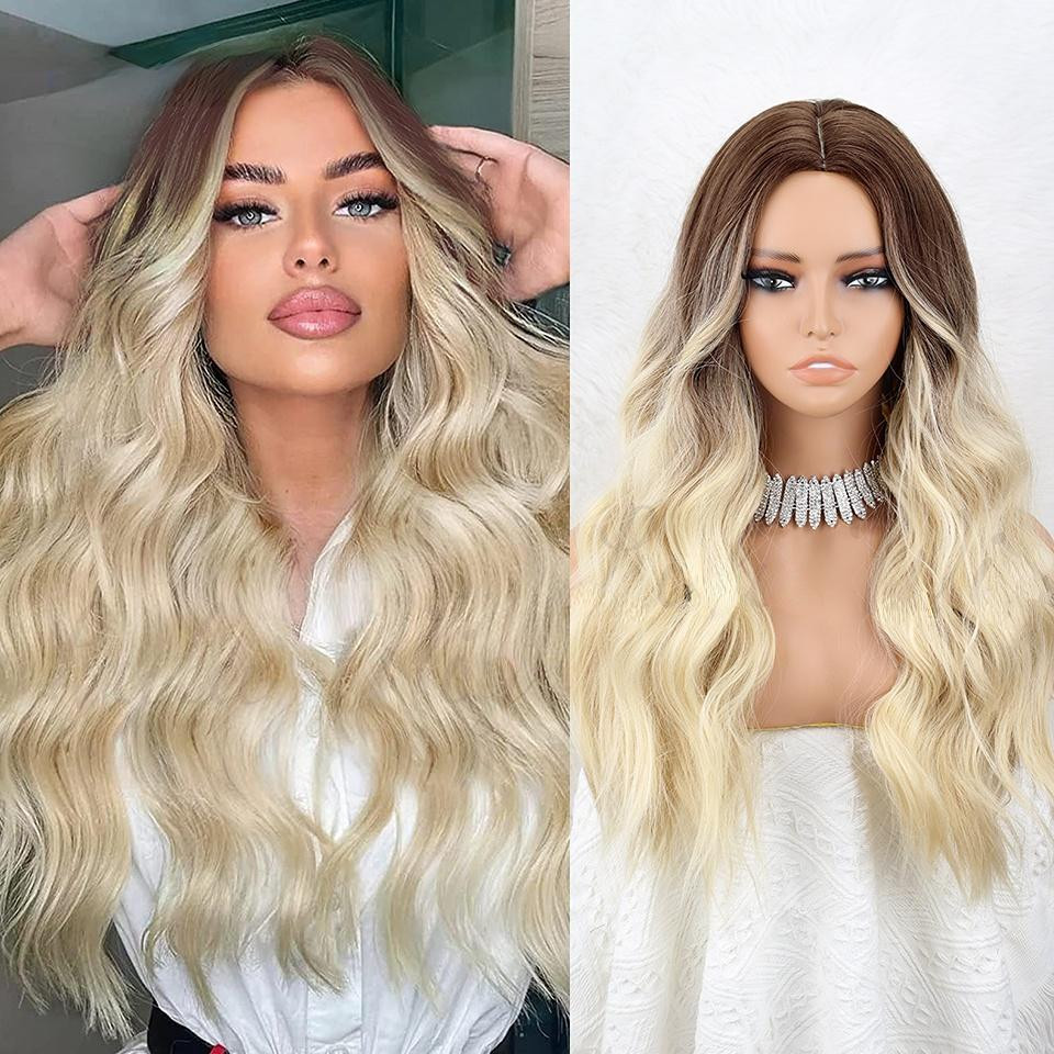 Visual Idea — Wavy Hair Styled In Loose Curls — Blonde Ombre Hair 2027
