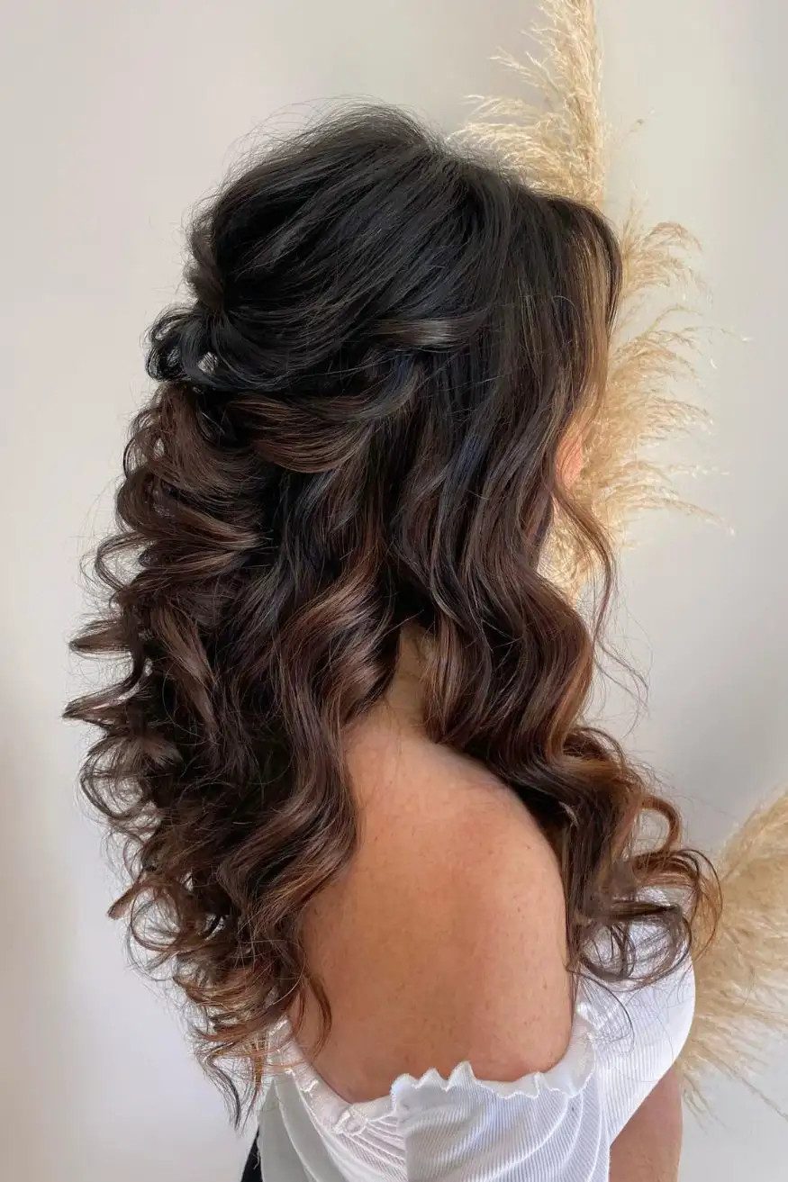 Voluminous Half-Up Waves Voluminous Half-Up Waves — Date Night Hairstyles 2027