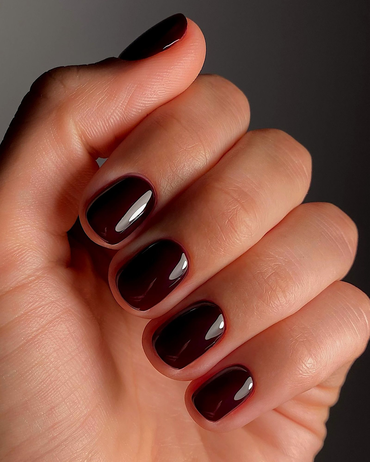 Glossy With Pearlescent Sheen Visual Idea Glossy With Pearlescent Sheen Visual Idea — Short Winter Nails 2027
