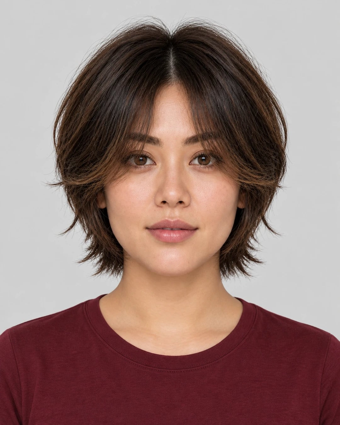 Textured Wavy Bixie With Curtain Bangs — Bixie Haircut 2027