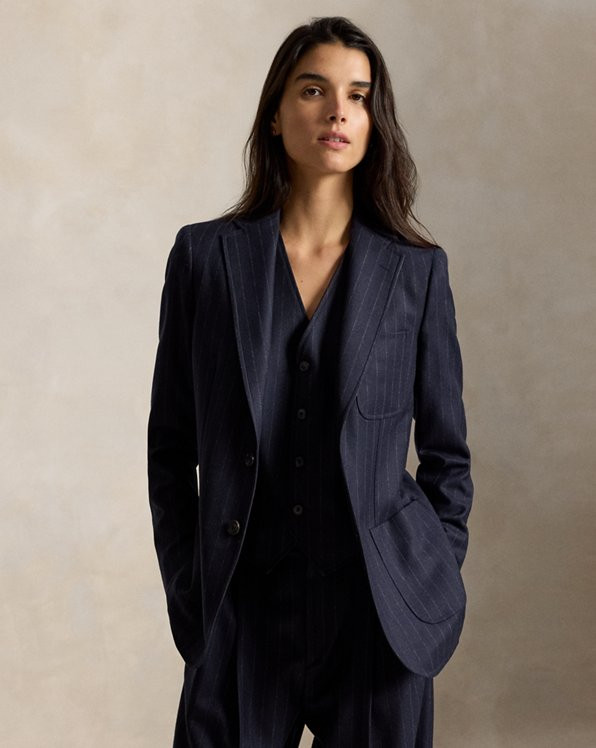 Classic Dark Navy Pinstripe Three-Piece Suit Classic Dark Navy Pinstripe Three-Piece Suit — Business Formal Outfits 2027