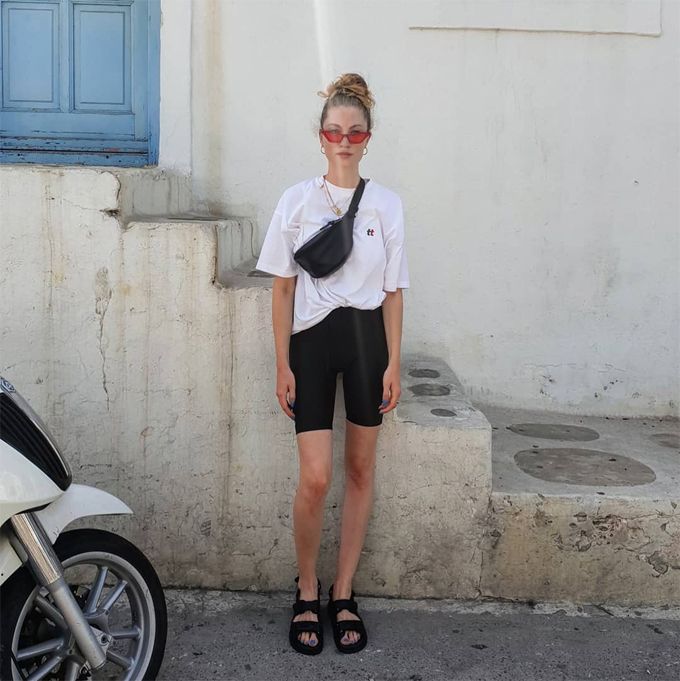Streetwear Staple: Black Biker Shorts with Oversized Tee — Biker Shorts Outfits 2027