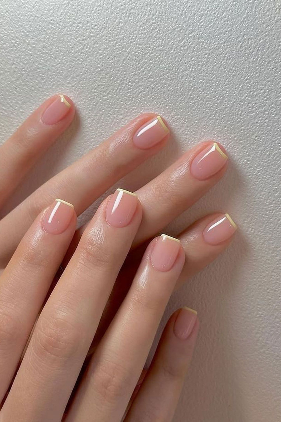 Pale Yellow Micro French Pale Yellow Micro French — Classy Simple Nail Designs 2027