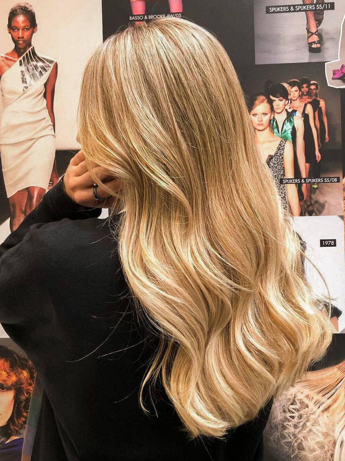 Sandy Beige Balayage Back View — Beige Blonde Hair 2027
