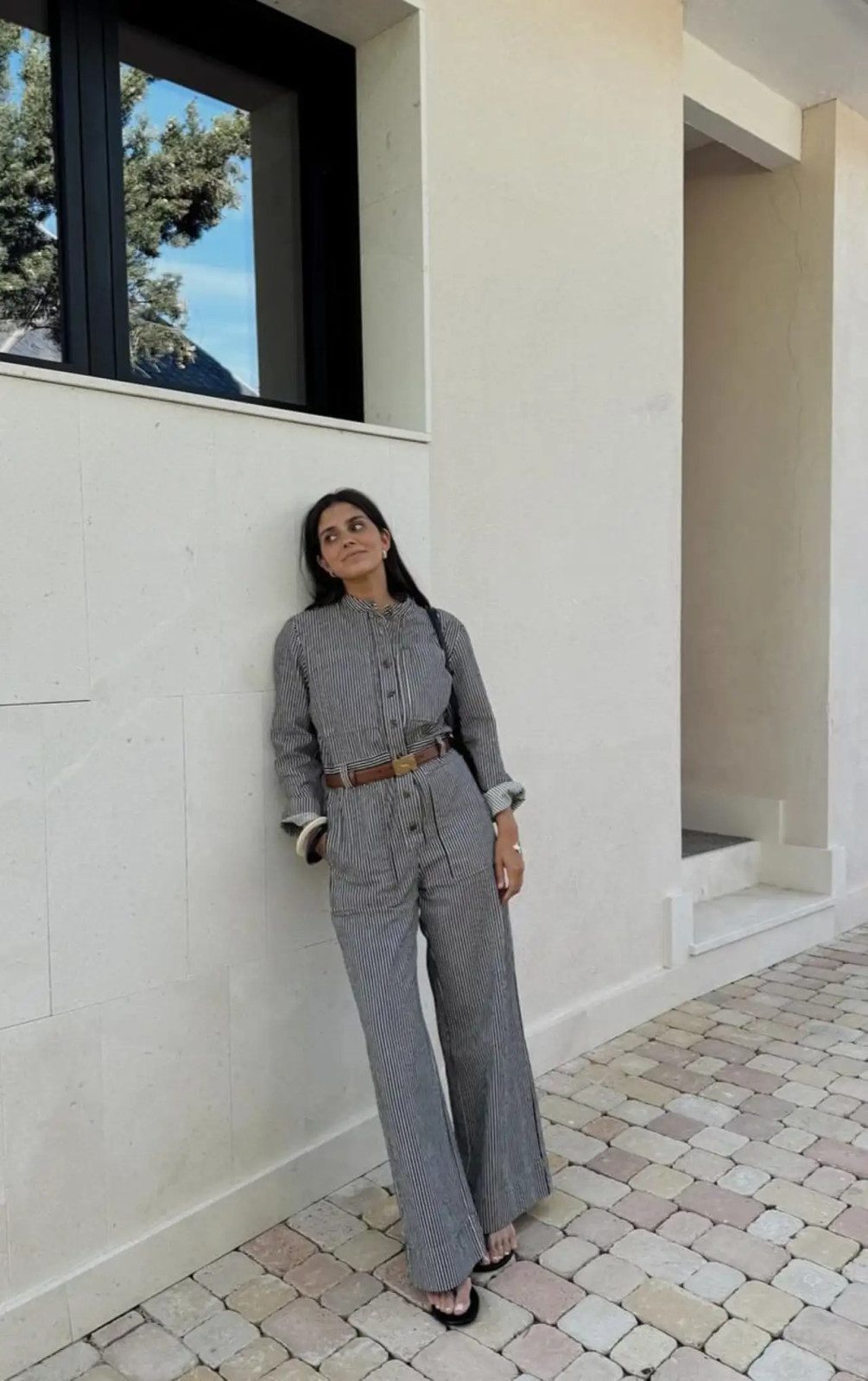 Striped Collared Jumpsuit for Casual Summer Days — Summer Jumpsuit Outfits 2027
