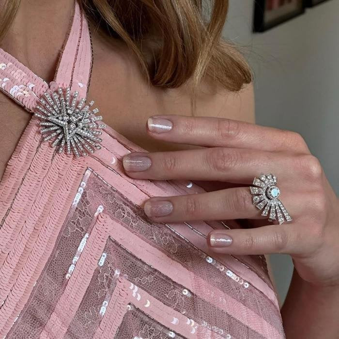 Pale Pink Shimmer Almond Nails Pale Pink Shimmer Almond Nails — Bridesmaid Nails Pink 2027