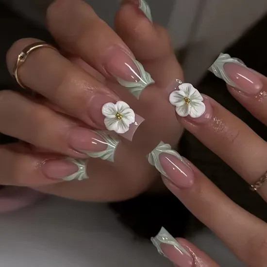Spring Visual Idea Spring Visual Idea — Floral Acrylic Nails 2027