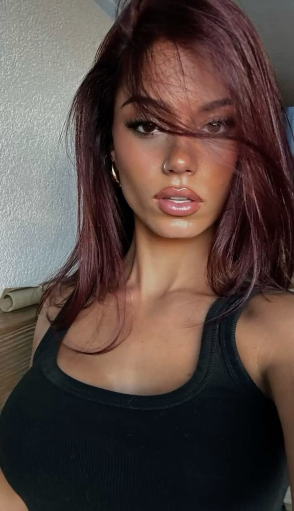 Dark Red-Brown With Auburn Undertones Dark Red-Brown With Auburn Undertones — Hair Color 2027 for Olive Skin