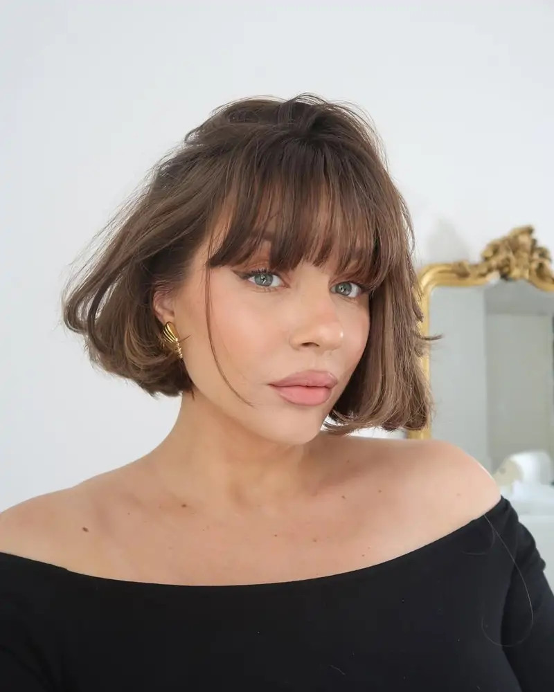 Chin Length Blunt Brown Bob Chin Length Blunt Brown Bob — Summer Hairstyles 2027