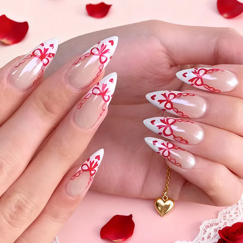 Visual Idea Visual Idea — Bow Stiletto Nails 2027