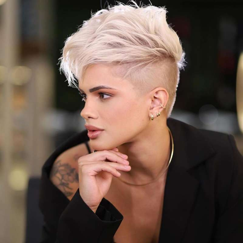 Short On Top Shaved Sides Visual Idea Short On Top Shaved Sides Visual Idea — Pink Pixie 2027