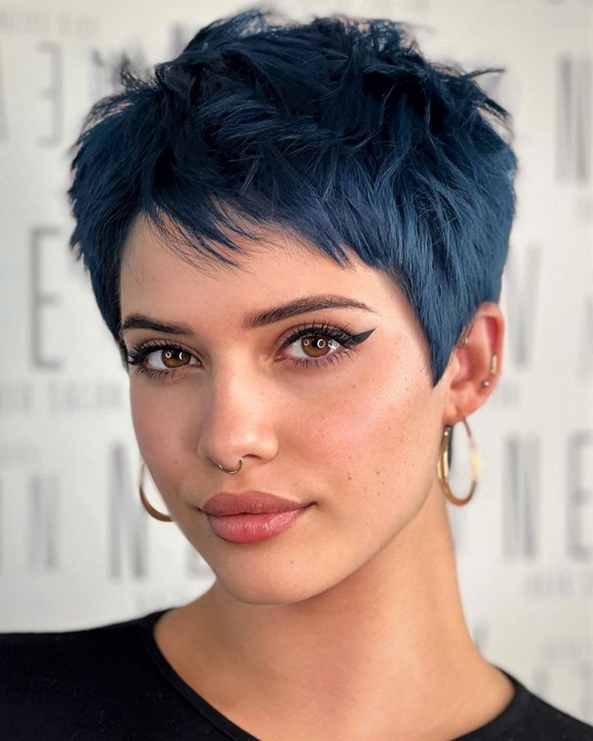Spiky Vibrant Blue Pixie Spiky Vibrant Blue Pixie — Soft Pixie 2027