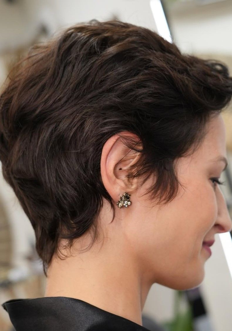 Dark Brown Visual Idea Dark Brown Visual Idea — Pixie 2027 for Women Over 70
